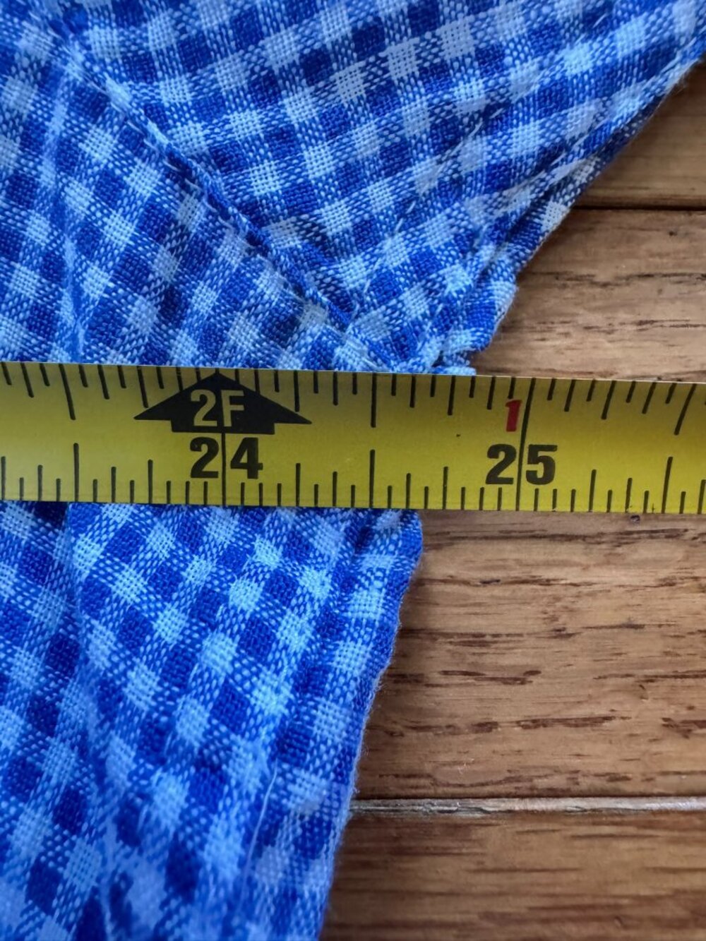 Blue White Linen Gingham Shirt XL NWT Classic Prep - Picture 6 of 9